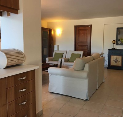 Open comfortable interior space at Casa Elena, Melissani Apartments, Karavomilos, Kefalonia, Greek Islands