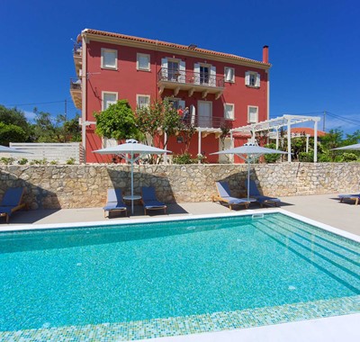 Poolside holiday at Magnolia Apartments, Fiscardo, Kefalonia, Greek Islands