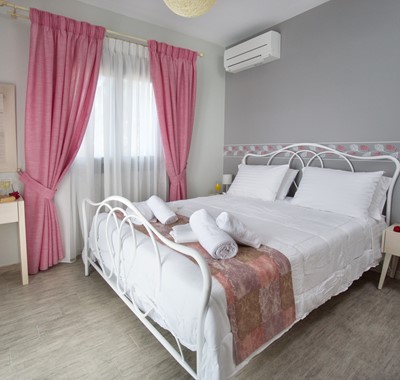 Large double bedroom inside Villa Aurora, Agia Efimia, Kefalonia, Greek Islands