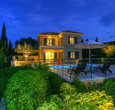 Private pool and terrace perfect for enjoying the warm evenings at Villa Gaeta Fiscardo, Kefalonia, Greek Islands