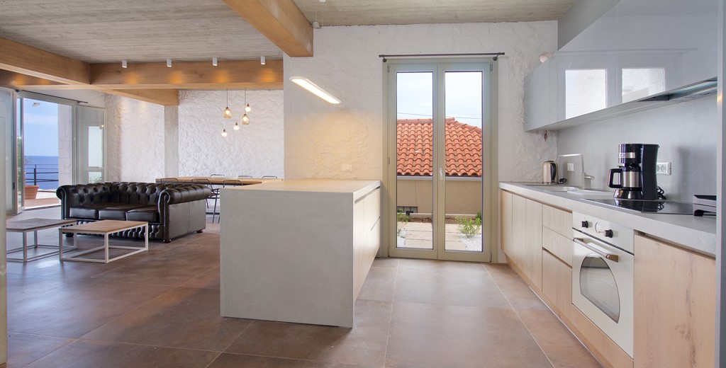 Kitchen inside Villa Vivere, Assos, Kefalonia