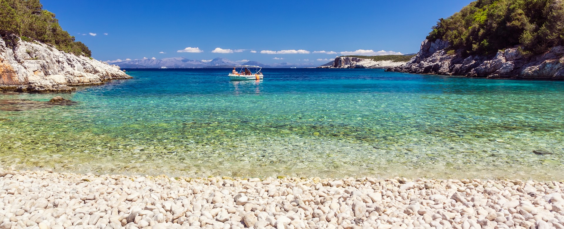 Dafnoudi beach near Fiscardo, Kefalonia, Greek Islands