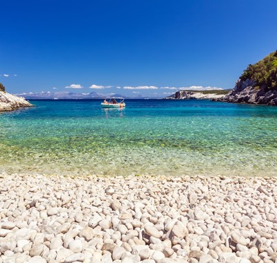 Dafnoudi beach near Fiscardo, Kefalonia, Greek Islands