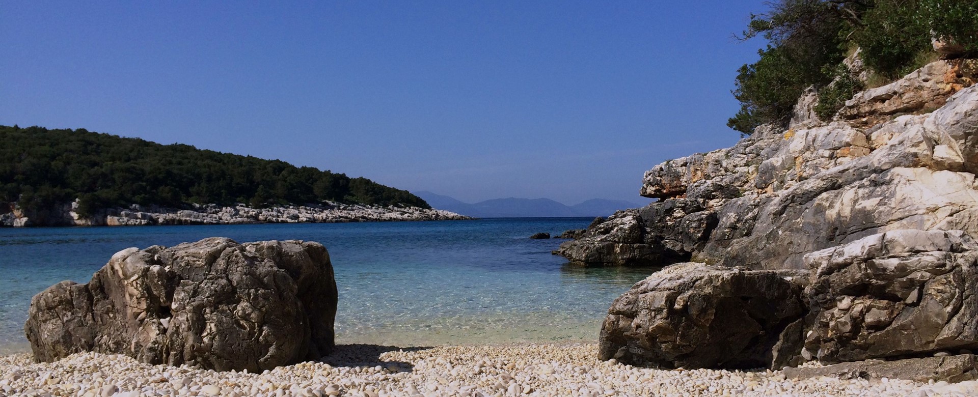 Kimilia beach near Fiscardo, Kefalonia, Greek Islands