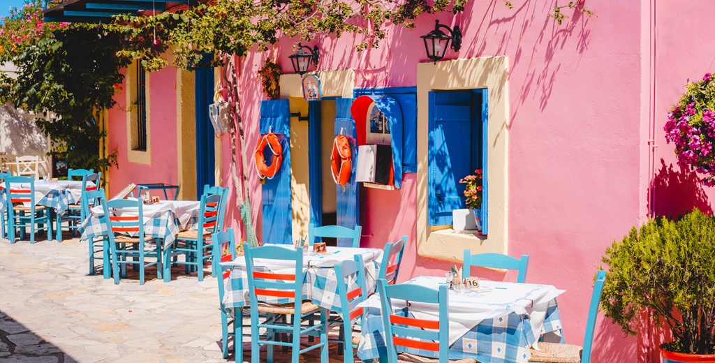 Traditional Greek Taverna's offer great refreshements during your holiday in Kefalonia, Greek Islands